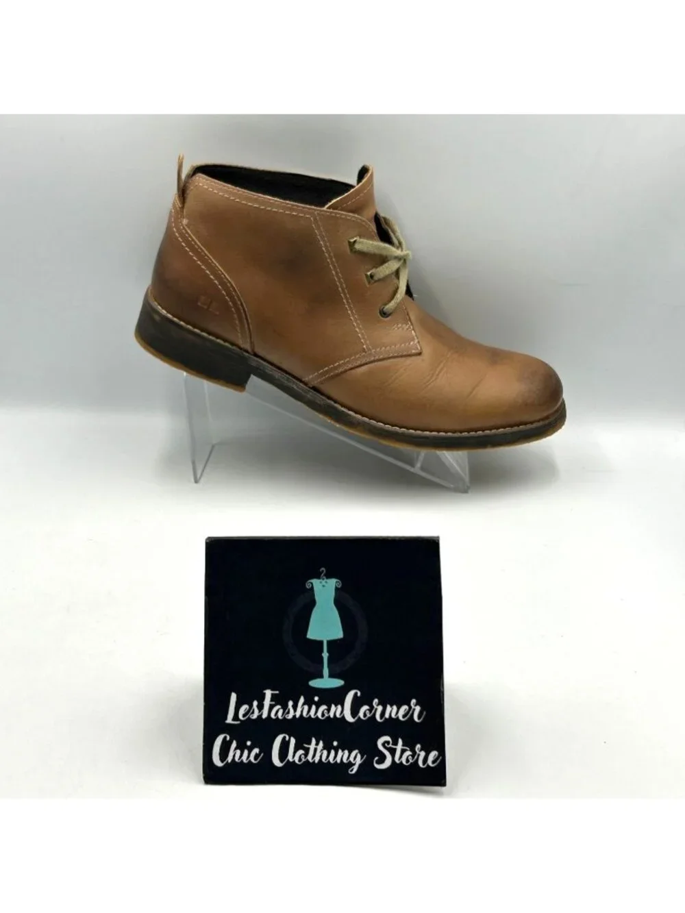 Bed Stu Men's Brown Leather Draco Lace-Up Distressed Chukka Boots Size 9.5 3811